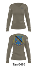 93rd AGOW 64240492 Women's Long Sleeve V-neck Shirt - 77
