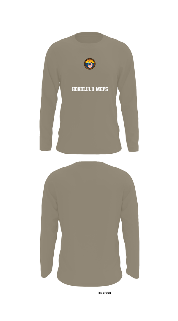 Long Sleeve Performance Shirt, Honolulu MEPS, Navy, Teamtime, Team time, sublimation, custom sports apparel, team uniforms, spirit wear, spiritwear, sports uniforms, custom shirts, team store, custom team store, fundraiser sports, apparel fundraiser