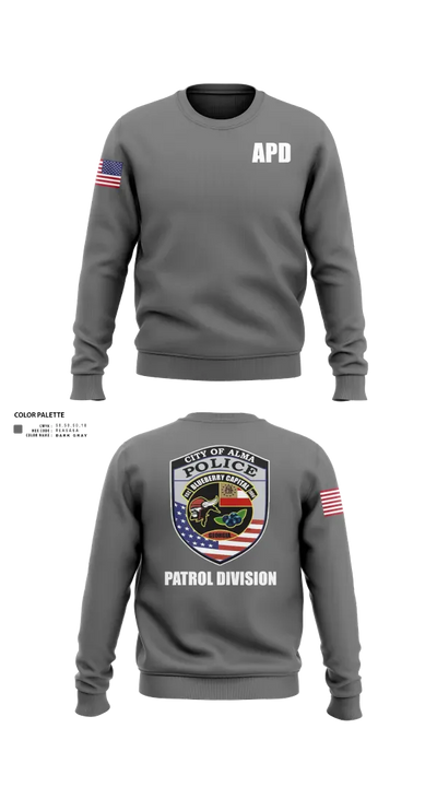 Alma Police Department 36149502 Crew Neck Sweatshirt - 21
