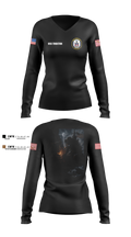 USS Truxtun DDG 103 Women's Long Sleeve V-neck Shirt - 6