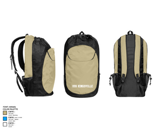 Gear Bag, USS KINGSVILLE, , Teamtime, Team time, sublimation, custom sports apparel, team uniforms, spirit wear, spiritwear, sports uniforms, custom shirts, team store, custom team store, fundraiser sports, apparel fundraiser