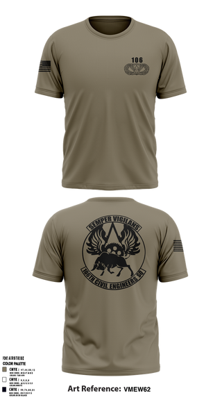 Short Sleeve Performance Shirt, 106 CES, Air Force, Teamtime, Team time, sublimation, custom sports apparel, team uniforms, spirit wear, spiritwear, sports uniforms, custom shirts, team store, custom team store, fundraiser sports, apparel fundraiser