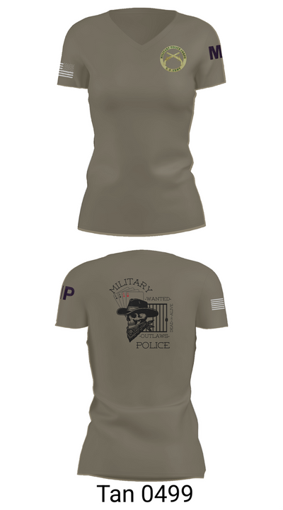 3RD PLATOON OUTLAWS Women's Short Sleeve V-neck Shirt - 68