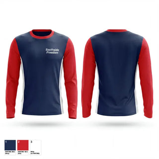 Long Sleeve Performance Shirt, Southside Freedom, Baseball, Teamtime, Team time, sublimation, custom sports apparel, team uniforms, spirit wear, spiritwear, sports uniforms, custom shirts, team store, custom team store, fundraiser sports, apparel fundraiser