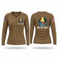 VAQ-136 Women's Long Sleeve V-neck Shirt - 1