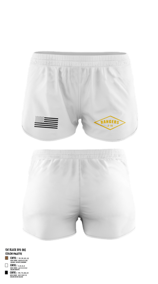 Ranger Panties, 2-16 rangers, Army, Teamtime, Team time, sublimation, custom sports apparel, team uniforms, spirit wear, spiritwear, sports uniforms, custom shirts, team store, custom team store, fundraiser sports, apparel fundraiser