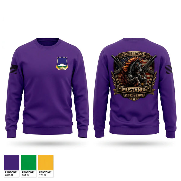 Crew Neck Sweatshirt, 2-382nd LSBN, Army, Teamtime, Team time, sublimation, custom sports apparel, team uniforms, spirit wear, spiritwear, sports uniforms, custom shirts, team store, custom team store, fundraiser sports, apparel fundraiser