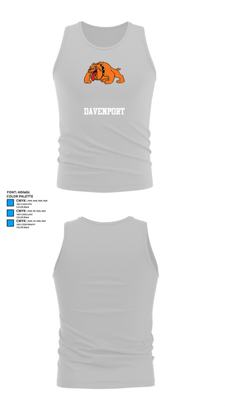 Tank Top, Davenport, Cross Country, Teamtime, Team time, sublimation, custom sports apparel, team uniforms, spirit wear, spiritwear, sports uniforms, custom shirts, team store, custom team store, fundraiser sports, apparel fundraiser