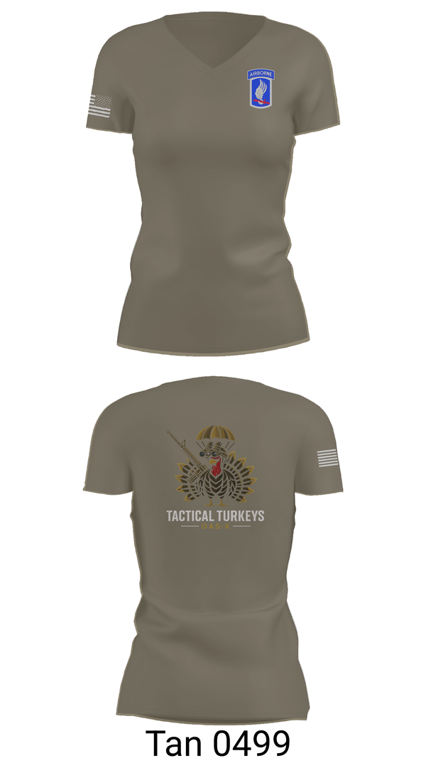 Womens Short Sleeve Vneck Shirt, OAS-X, Army, Teamtime, Team time, sublimation, custom sports apparel, team uniforms, spirit wear, spiritwear, sports uniforms, custom shirts, team store, custom team store, fundraiser sports, apparel fundraiser