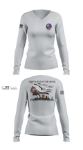 219th Engineering Installations Squdron 72144769 Women's Long Sleeve V-neck Shirt - 100