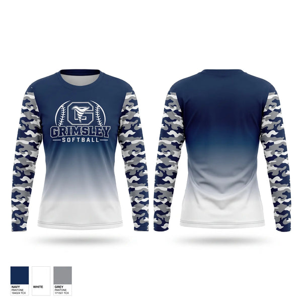 Long Sleeve Performance Shirt, GRIMSLEY HIGH SCHOOL, Softball, Teamtime, Team time, sublimation, custom sports apparel, team uniforms, spirit wear, spiritwear, sports uniforms, custom shirts, team store, custom team store, fundraiser sports, apparel fundraiser