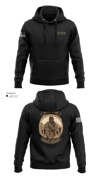 Hoodie, 171st Emergency Management Flight, , Teamtime, Team time, sublimation, custom sports apparel, team uniforms, spirit wear, spiritwear, sports uniforms, custom shirts, team store, custom team store, fundraiser sports, apparel fundraiser
