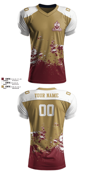 Football Jersey, Whittier Crimson Knights, , Teamtime, Team time, sublimation, custom sports apparel, team uniforms, spirit wear, spiritwear, sports uniforms, custom shirts, team store, custom team store, fundraiser sports, apparel fundraiser