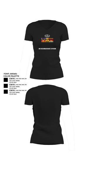 Womens Short Sleeve Vneck Shirt, 3rd Reconnaissance Division, , Teamtime, Team time, sublimation, custom sports apparel, team uniforms, spirit wear, spiritwear, sports uniforms, custom shirts, team store, custom team store, fundraiser sports, apparel fundraiser