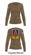 177th AR BDE 62955880 Women's Long Sleeve V-neck Shirt - 16