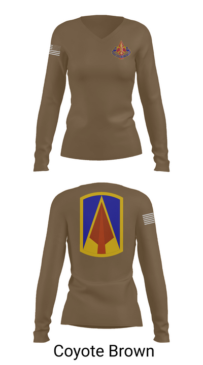 177th AR BDE 62955880 Women's Long Sleeve V-neck Shirt - 16