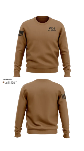 Crew Neck Sweatshirt, VX-9 Det Edwards, Navy, Teamtime, Team time, sublimation, custom sports apparel, team uniforms, spirit wear, spiritwear, sports uniforms, custom shirts, team store, custom team store, fundraiser sports, apparel fundraiser