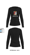Caisson BTRY 3CR 81164920 Women's Long Sleeve V-neck Shirt - 22