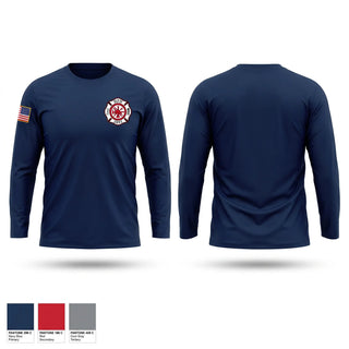 Long Sleeve Performance Shirt, Hallock Fire, Fire Department, Teamtime, Team time, sublimation, custom sports apparel, team uniforms, spirit wear, spiritwear, sports uniforms, custom shirts, team store, custom team store, fundraiser sports, apparel fundraiser