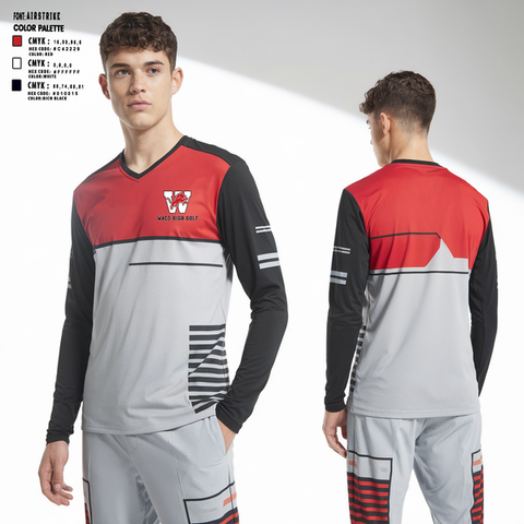 Long Sleeve Performance Shirt, Waco High Golf, Golf, Teamtime, Team time, sublimation, custom sports apparel, team uniforms, spirit wear, spiritwear, sports uniforms, custom shirts, team store, custom team store, fundraiser sports, apparel fundraiser