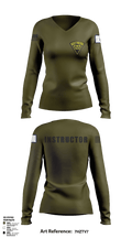 State Police 55165993 Women's Long Sleeve V-neck Shirt - 1