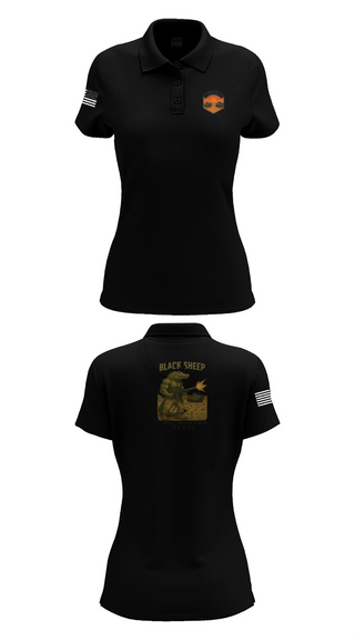 Womens Short Sleeve Performance Polo, 4th Assault Amphibian Battalion, Company B, , Teamtime, Team time, sublimation, custom sports apparel, team uniforms, spirit wear, spiritwear, sports uniforms, custom shirts, team store, custom team store, fundraiser sports, apparel fundraiser