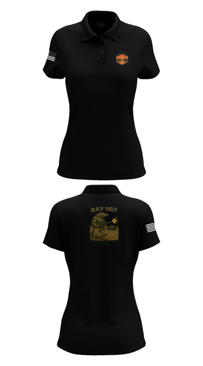 4th Assault Amphibian Battalion, Company B 82284637 Women's Short Sleeve Performance Polo  - 35