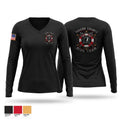 Mason County Sheriffs Office Dive Team Women's Long Sleeve V-neck Shirt - 1