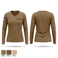 Yoakum County Sheriff’s Office Women's Long Sleeve V-neck Shirt - 1