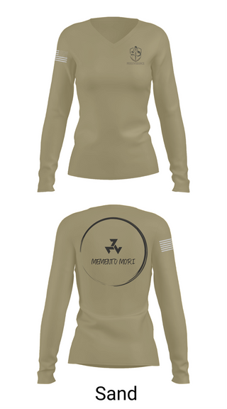 Womens Long Sleeve Vneck Shirt, Retired, Army, Teamtime, Team time, sublimation, custom sports apparel, team uniforms, spirit wear, spiritwear, sports uniforms, custom shirts, team store, custom team store, fundraiser sports, apparel fundraiser