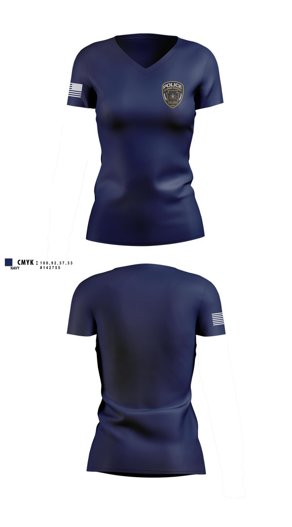 Womens Short Sleeve Vneck Shirt, Lycoming Regional Police Department, Police, Teamtime, Team time, sublimation, custom sports apparel, team uniforms, spirit wear, spiritwear, sports uniforms, custom shirts, team store, custom team store, fundraiser sports, apparel fundraiser