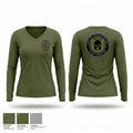 Glenpool Street Crimes Unit Women's Long Sleeve V-neck Shirt - 1