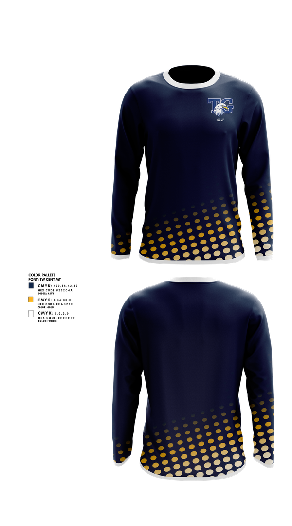 Long Sleeve Performance Shirt, Totino-Grace Golf, Golf, Teamtime, Team time, sublimation, custom sports apparel, team uniforms, spirit wear, spiritwear, sports uniforms, custom shirts, team store, custom team store, fundraiser sports, apparel fundraiser