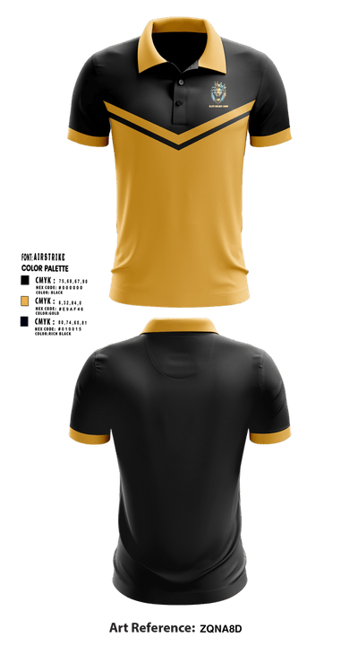 Elite Golden Lions 24741993 Short Sleeve Performance Polo - 1