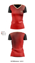 Red Springs Red Devils 1558638 Women's Short Sleeve V-neck Shirt - 1