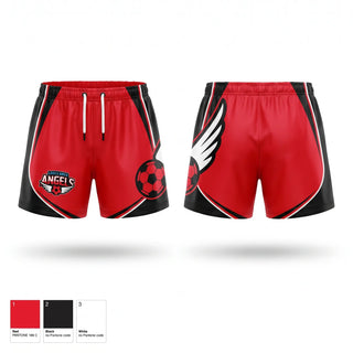 Womens Soccer Shorts, Lakes Area Angels, Women's Soccer, Teamtime, Team time, sublimation, custom sports apparel, team uniforms, spirit wear, spiritwear, sports uniforms, custom shirts, team store, custom team store, fundraiser sports, apparel fundraiser