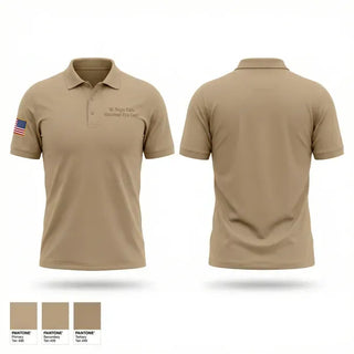 Short Sleeve Performance Polo, St. Regis Falls Volunteer Fire Dept, Fire Department, Teamtime, Team time, sublimation, custom sports apparel, team uniforms, spirit wear, spiritwear, sports uniforms, custom shirts, team store, custom team store, fundraiser sports, apparel fundraiser