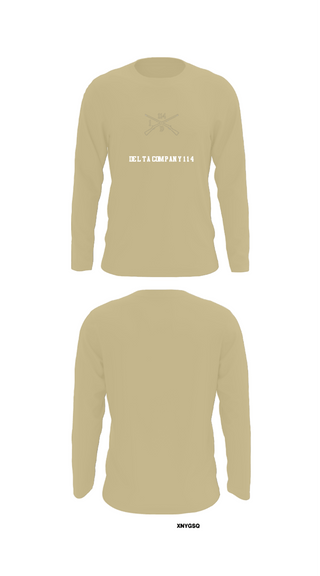 Long Sleeve Performance Shirt, Delta company 114, Army, Teamtime, Team time, sublimation, custom sports apparel, team uniforms, spirit wear, spiritwear, sports uniforms, custom shirts, team store, custom team store, fundraiser sports, apparel fundraiser
