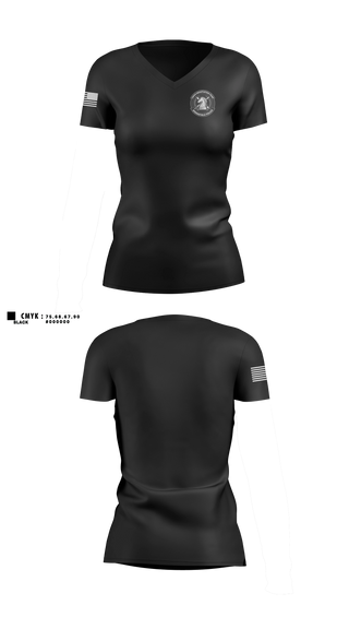 Womens Short Sleeve Vneck Shirt, Springfield CNT, Police, Teamtime, Team time, sublimation, custom sports apparel, team uniforms, spirit wear, spiritwear, sports uniforms, custom shirts, team store, custom team store, fundraiser sports, apparel fundraiser