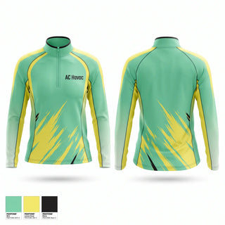 Quarter Zip Jacket, AC Havoc, Baseball, Teamtime, Team time, sublimation, custom sports apparel, team uniforms, spirit wear, spiritwear, sports uniforms, custom shirts, team store, custom team store, fundraiser sports, apparel fundraiser