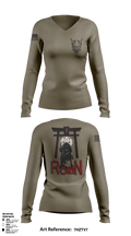 Ronin 78230947 Women's Long Sleeve V-neck Shirt - 1