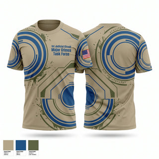 Short Sleeve Performance Shirt, 1st Judicial Circuit Major Crimes Task Force, Police, Teamtime, Team time, sublimation, custom sports apparel, team uniforms, spirit wear, spiritwear, sports uniforms, custom shirts, team store, custom team store, fundraiser sports, apparel fundraiser