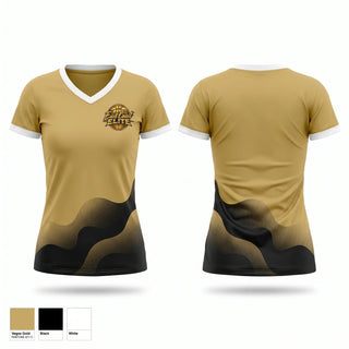 Womens Short Sleeve Vneck Shirt, East Coast Elite, Men's Basketball, Teamtime, Team time, sublimation, custom sports apparel, team uniforms, spirit wear, spiritwear, sports uniforms, custom shirts, team store, custom team store, fundraiser sports, apparel fundraiser
