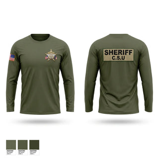 Long Sleeve Performance Shirt, Peach County Sheriff Office, Police, Teamtime, Team time, sublimation, custom sports apparel, team uniforms, spirit wear, spiritwear, sports uniforms, custom shirts, team store, custom team store, fundraiser sports, apparel fundraiser