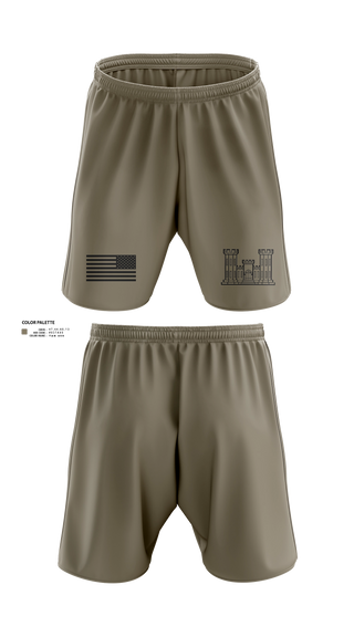 Athletic Shorts With Pockets, 125 ENGINEER COMPANY, National Guard, Teamtime, Team time, sublimation, custom sports apparel, team uniforms, spirit wear, spiritwear, sports uniforms, custom shirts, team store, custom team store, fundraiser sports, apparel fundraiser