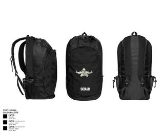 Gear Bag, Sonar, Navy, Teamtime, Team time, sublimation, custom sports apparel, team uniforms, spirit wear, spiritwear, sports uniforms, custom shirts, team store, custom team store, fundraiser sports, apparel fundraiser
