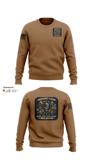 Crew Neck Sweatshirt, 2/11, Army, Teamtime, Team time, sublimation, custom sports apparel, team uniforms, spirit wear, spiritwear, sports uniforms, custom shirts, team store, custom team store, fundraiser sports, apparel fundraiser
