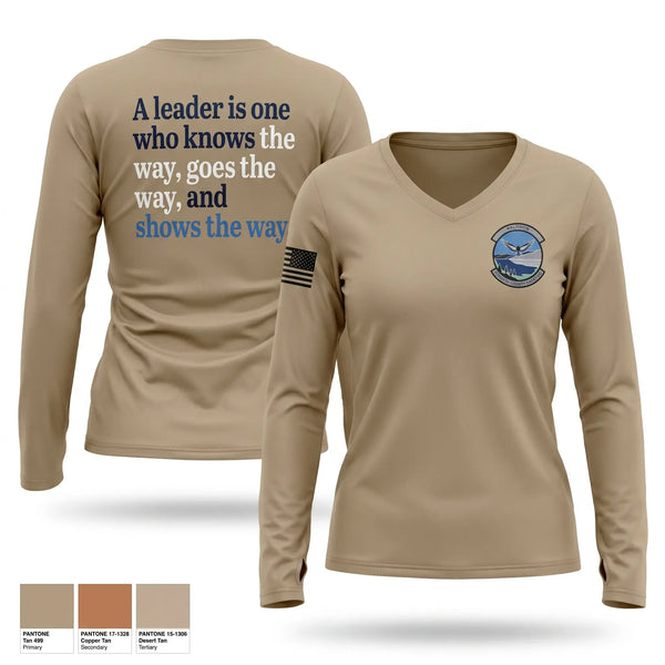 Womens Long Sleeve Vneck Shirt, CAP GA-160, Air Force, Teamtime, Team time, sublimation, custom sports apparel, team uniforms, spirit wear, spiritwear, sports uniforms, custom shirts, team store, custom team store, fundraiser sports, apparel fundraiser