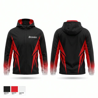 Windbreaker, Braves, Men's Soccer, Teamtime, Team time, sublimation, custom sports apparel, team uniforms, spirit wear, spiritwear, sports uniforms, custom shirts, team store, custom team store, fundraiser sports, apparel fundraiser