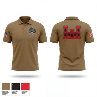 Short Sleeve Performance Polo, 58th CEC, Army, Teamtime, Team time, sublimation, custom sports apparel, team uniforms, spirit wear, spiritwear, sports uniforms, custom shirts, team store, custom team store, fundraiser sports, apparel fundraiser